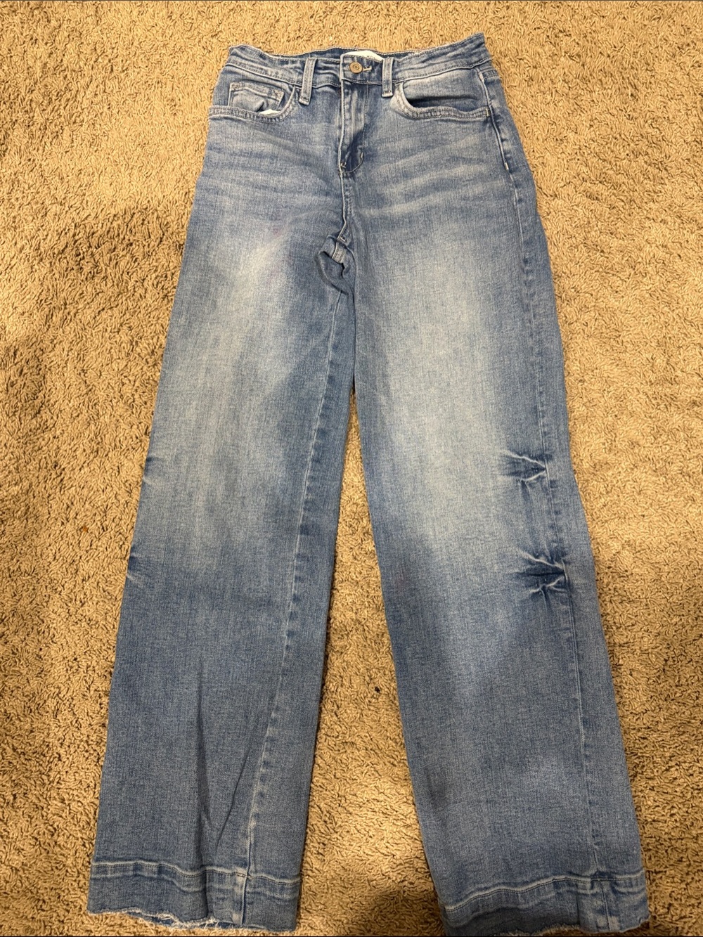 Flying Monkey Light Wash Wide Leg Jeans